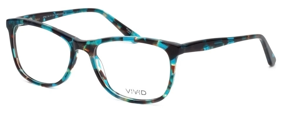 Gafas de diseñador Calabria Splash SP62 azul turquesa marrón cristal tortuga Foto 3 de 4