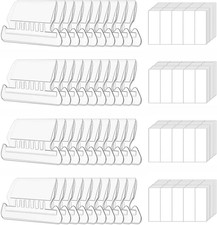 200 juegos de pestañas para carpetas de archivos, pestañas de plástico insertables pestañas para carpetas colgantes, 200 piezas H