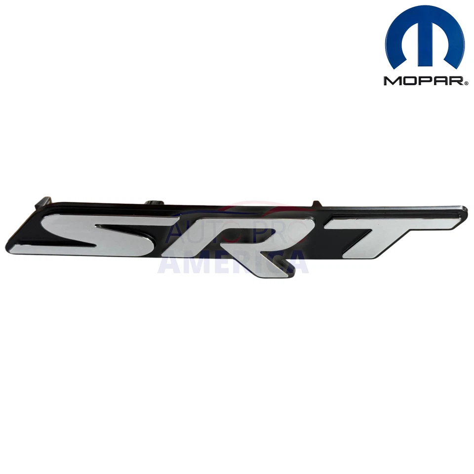 2015-2018 DODGE CHALLENGEENGER ХРОМ И ЧЕРНЫЙ SRT РЕШЕТКА ЭМБЛЕМА MOPAR OEM 68239550AD - Изображение 4 из 4