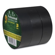 Duck 299004 0.75" x 50' 1" Core Pro Electrical Tape - Black 3/PK New