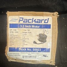 Motor de poste sombreado Packard de 3,3 pulgadas 1/50 HP 120V montaje de perno 50933