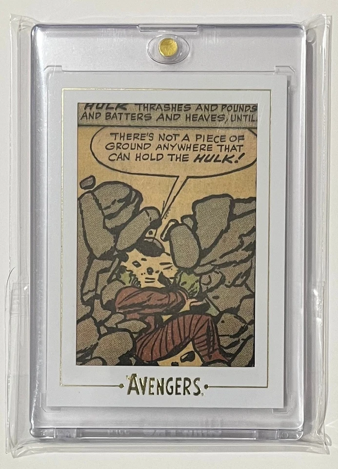 MARVEL COMIC CUT - 2015 - AVENGERS: SA - GOLD - AVGOLD1 - 48/78 - HULK - AV #1 - Image 3 of 4