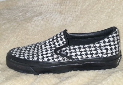 Vans LX Classic Premium Slip-On ~ Black White Houndstooth | 8.5M / 10W *NWOB