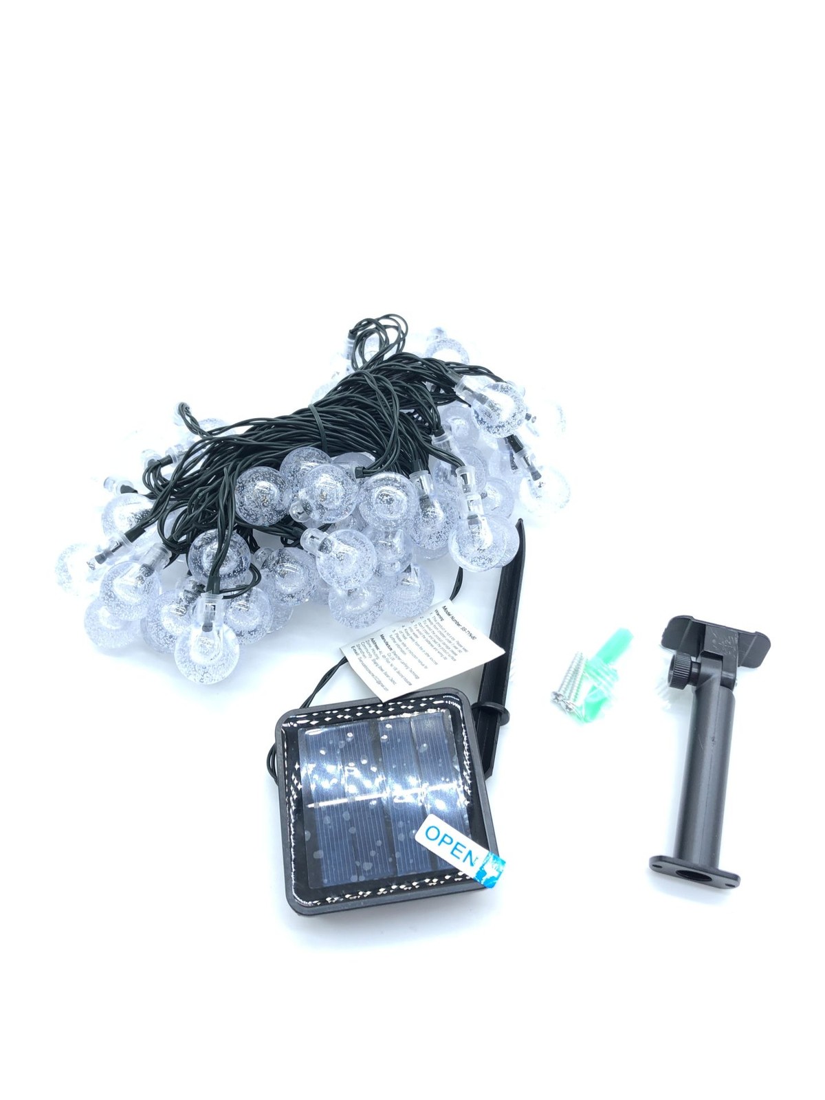 Cadena de luces LED solares al aire libre impermeable 8 modos jardín terraza ...