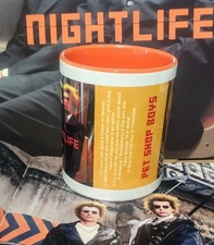 *NEW & EXCLUSIVE* PET SHOP BOYS 'NIGHTLIFE' COFFEE MUG [ORANGE] *LTD. STOCK*
