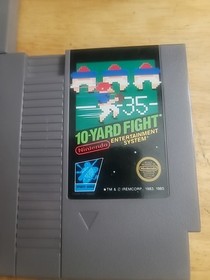 5 NES GAME LOT - Excitebike, Rad Racer, Jordan Vs Bird, 10 Yard Fight, Tennis