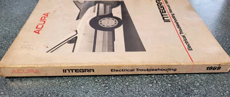 Acura Integra 1989 solución de problemas eléctricos manual de fábrica OEM Foto 3 de 4