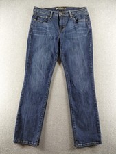 Levi's 505 Women's Jeans Size 8 Blue Straight Leg Stretch Mid Rise 29" Denim