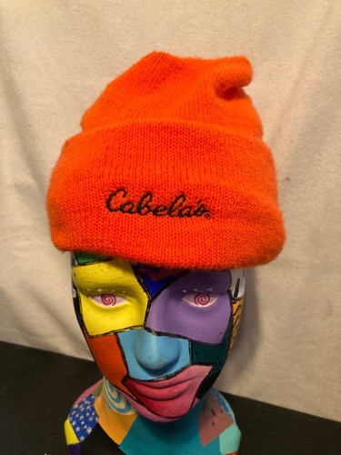 Cabela's Gore-Tex Thinsulate Flex Beanie Hat Blaze Orange Hunting Made in USA