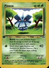Pineco 1st Ed 61/75 Common WOTC Neo Discovery Pokemon