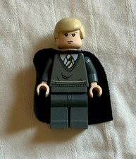 LEGO Harry Potter Draco Malfoy Minifigure Gray Sweater and Cape, HP024
