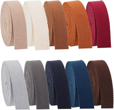 38 Yards Cotton Webbing 1 Inch Polyester Cotton Webbing Straps 10 Colors Bag Han