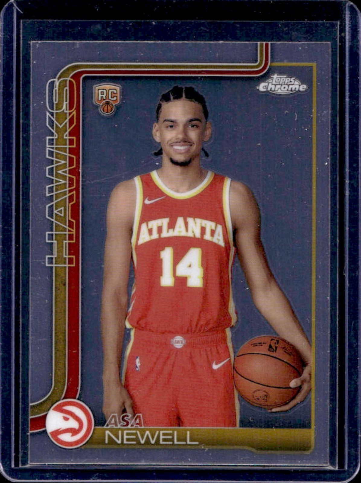 2025-26 Topps Chrome Asa Newell Image Variation RC Rookie SSP #273 Hawks