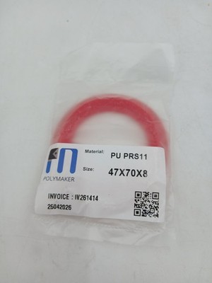 Polymaker 47X70X8 Hydraulic Seal PU PRS11 Red Polyurethane Gasket Ring New