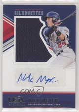 2018 USA Baseball Stars & Stripes Jerseys Blue Ink 8/199 Nick Meyer #15 Auto 0a2