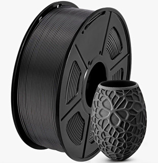 SUNLU PLA 3D Printer Filament 1.75mm Black 1kg Spool for Most FDM Printers