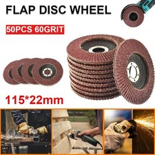 50X FLAP GRINDING SANDING DISCS 115MM 4.5" 60 GRIT ANGLE WHEEL GRINDER RED NEW🔥