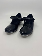 Black Slip On Danskin Dance Tap Shoes Girl  s Size 13