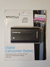Vivitar Digital Camcorder Rechargeable Battery NP-F550 Sony Sealed