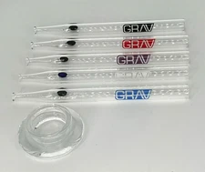 GRAV® QUARTZ VAPOR STRAW & DISH TOBACCO SMOKE - 2 FREE GIFTS - ONE RANDOM COLOR
