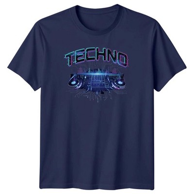 Techno Musik DJ Mixer Herren T-Shirt Electronic Dance Culture