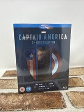 NEW CAPTAIN AMERICA 1-3 Movie Collection [Blu-ray Box Set] Marvel Trilogy 1 2 3