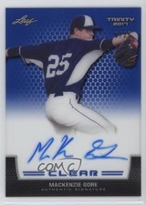 2017 Leaf Trinity Clear Auto Blue 6/25 Mackenzie Gore #CA-MG1 Auto 0qi1