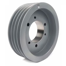 7/8 In To 3-1/2 In Quick Detachable Bushed Bore 4 Groove V-Belt Pulley 9.25 In