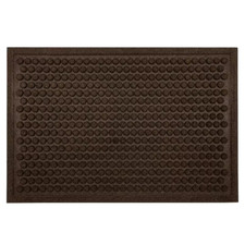 Dots Brown 36x48 in Recycled Rubber Door Mat for Indoor  Outdoor Use