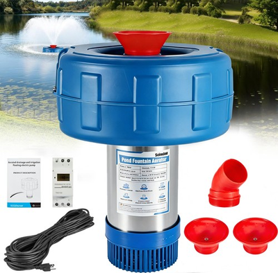#ad 15000 GPH Pond Fountain Aerator 750W Pond Fountain 1HP Floating Aerator Pump $169.99