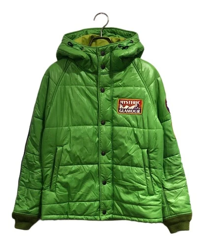 Hysteric Glamour Puffer Jacket Men's Size S Green - product listing photo
