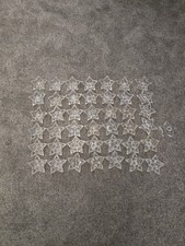 20 Clear Glass Star Shape Candle Stick Holders