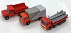 3 Vintage Matchbox Lesney Refuse Truck 7, Dumper Truck 48, & Pipe Truck 10