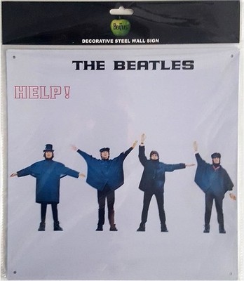 Gadget - Beatles (The): Help (Targa Acciaio da Muro) -D- Rock Off