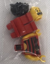 Lego Pi168a Pirate Black And Red Stripes Brown Crows Feet