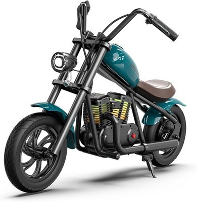 Hyper GoGo Kids Electric Motorcycle   Retro-Style Bike with Ambient Lighting