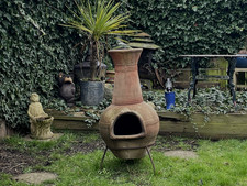 LARGE MEXICAN STYLE CLAY TERRACOTTA CHIMINEA GARDEN PATIO HEATER FIRE HOME