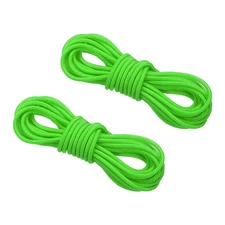 2Set Archery D Loop Rope 10FT Bow String Release Nocking Loop Bright Green