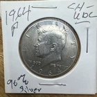 1964 Kennedy Half Dollar 90% Silver Uncirculated Raw JFK Half Coin Philadelphia