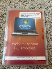 MS Windows 7 Professional CD Only, No Product Key