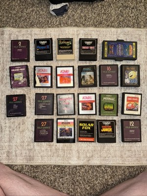 Atari 2600 & Coleco Vision Lot Video Game Cartridges  Lot *UNTESTED*
