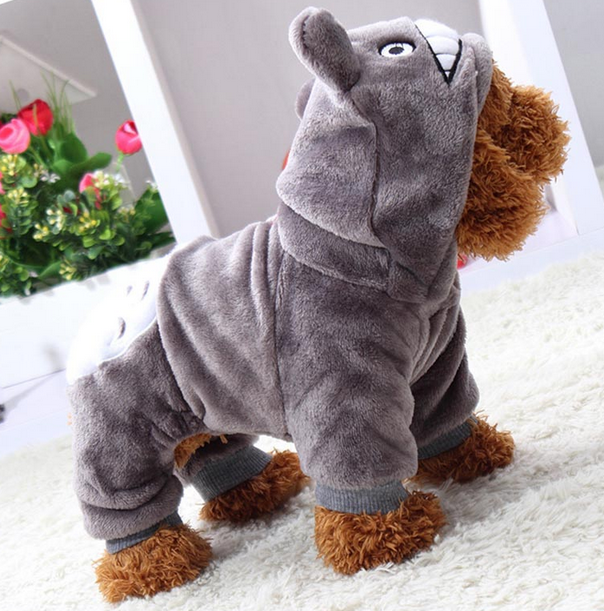 Warm Totoro Cute Hoodie Costume Apparel Dog Puppy Clothes Jacket