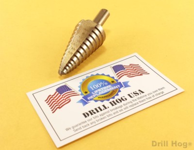 1/4''-1'' Step Drill Bit Step Reamer UNIBIT Cobalt M42 Lifetime Warranty Drill Hog