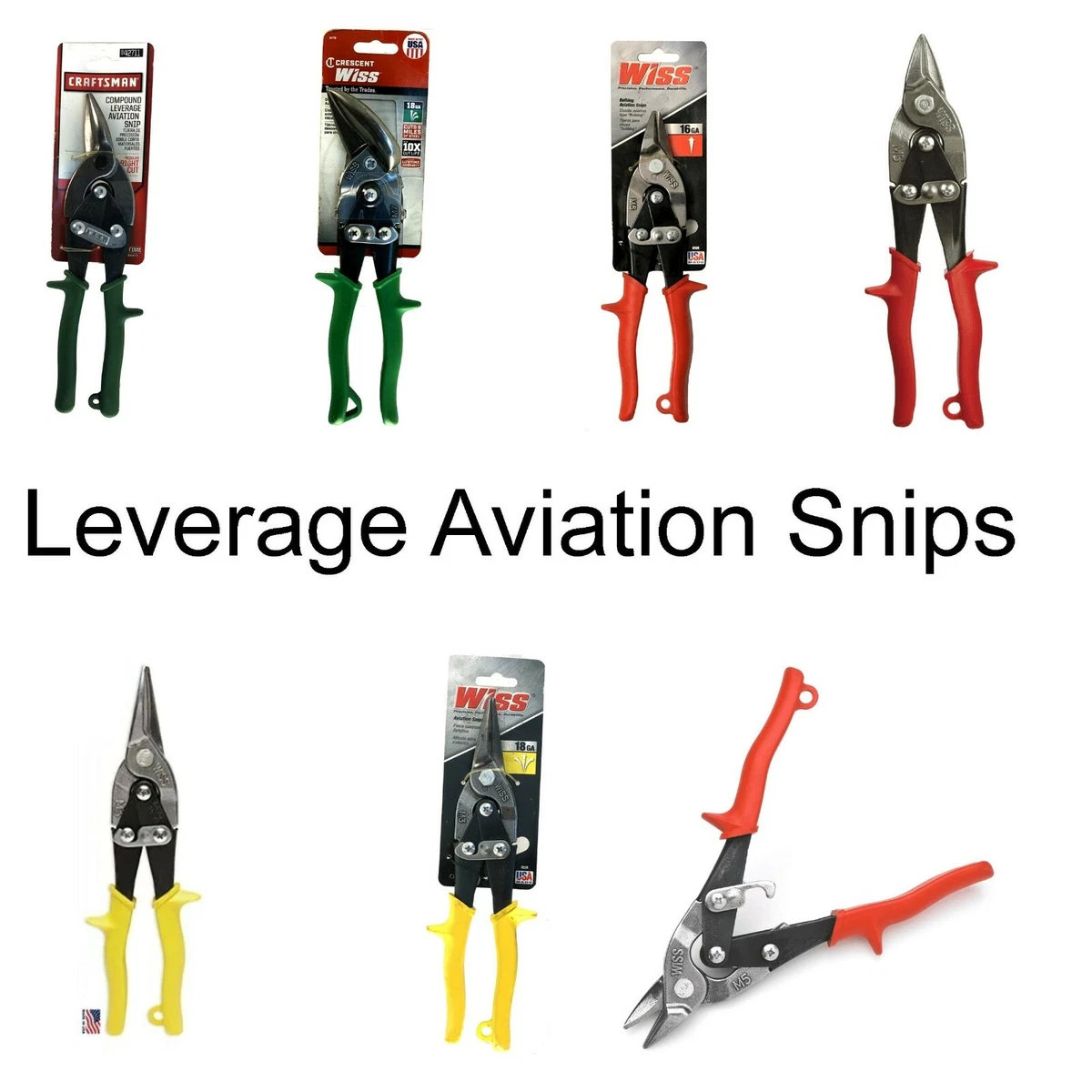M5R WISS Bulldog Aviation Snips Cut up to 16 GA 9 1 4