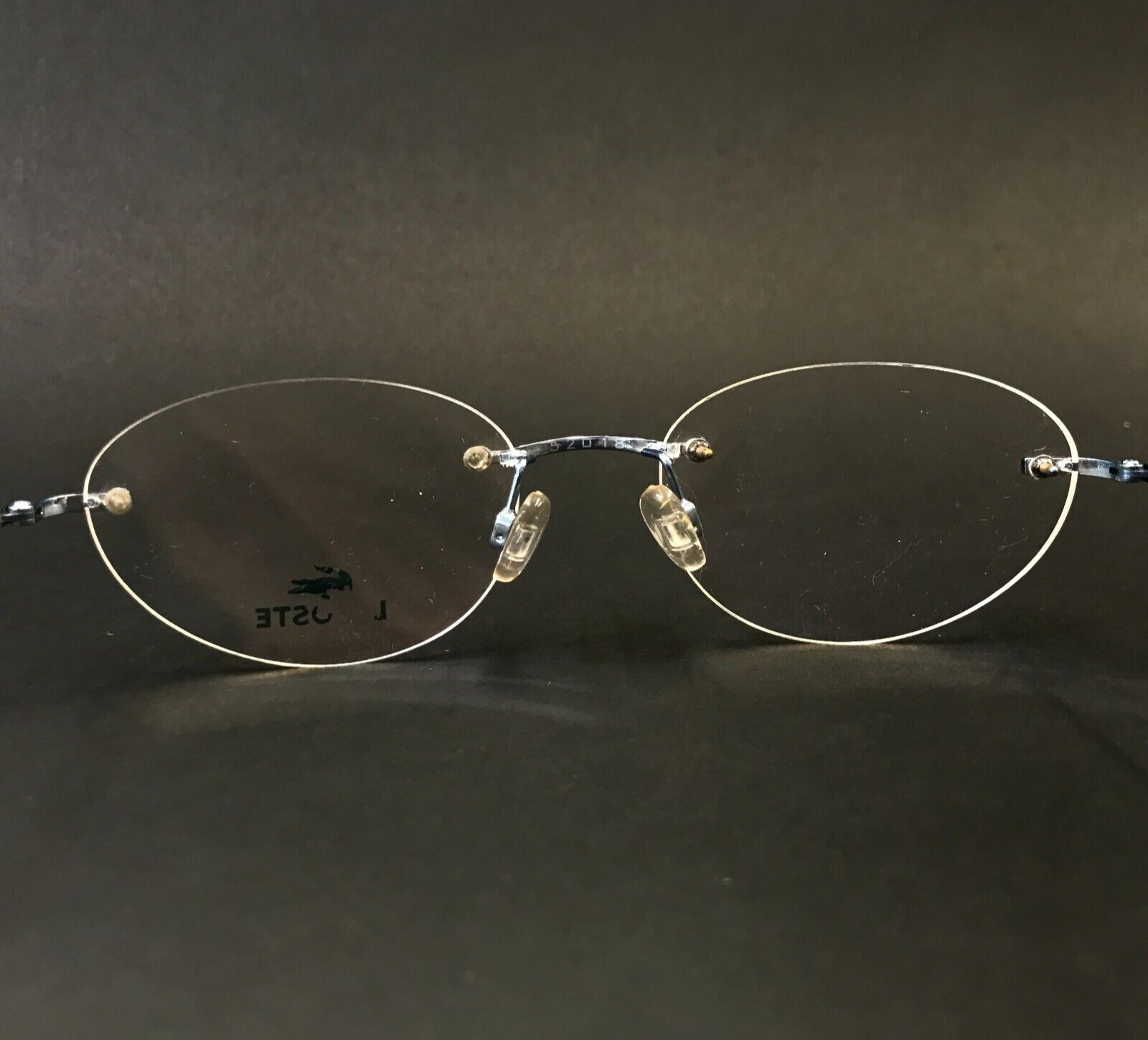 Lacoste Eyeglasses Frames 8024 F1219 Metal Blue Rimless Oval 52-15-135 thumbnail 8