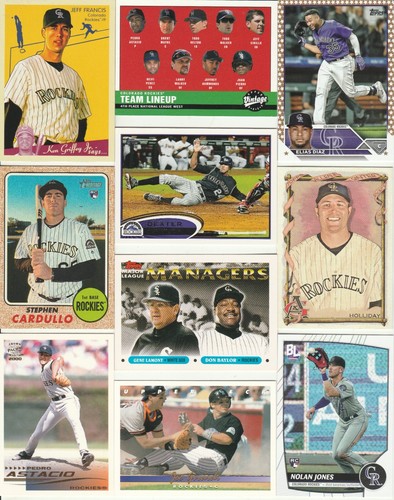 ⚾ HUGE 800 Different ROCKIES card lot 1993 - 2023 Helton Blackmon Walker Bryant - Picture 11 of 20
