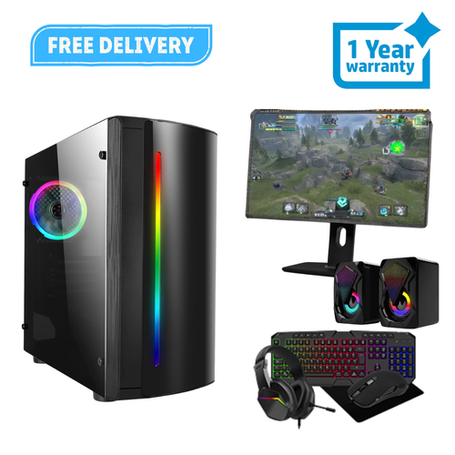 Gaming PC Bundle i5 16GB RAM 1TB HDD 256GB SSD GT 730 4GB Win 11 + 22" M - Picture 3 of 6