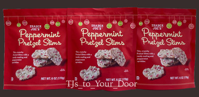 Trader Joe's PEPPERMINT PRETZEL SLIMS ~ Choose 1, 2, 3, or 4 Bags ~ FREE SHIP