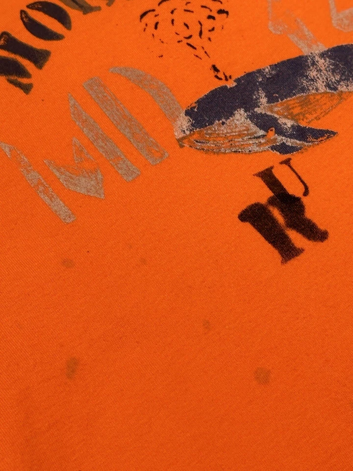 NEW RALPH LAUREN POLO T SHIRT 5 BOYS KIDS MONTAUK NY BEACH WHALE US RL ORANGE - Image 4 of 4