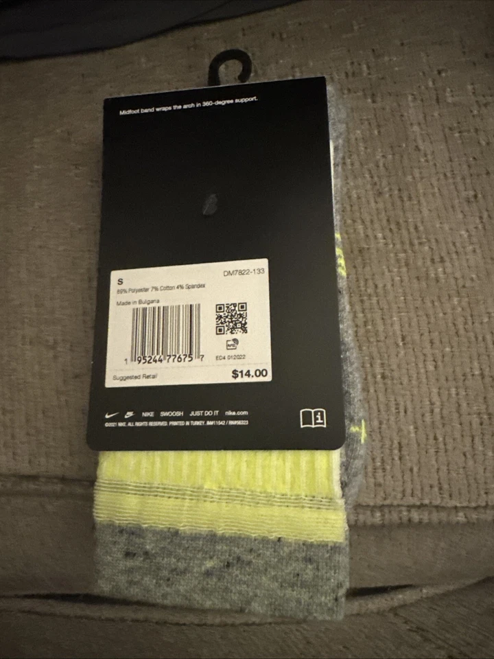 Calcetines Nike Everyday acolchados con banda para el arco Dri-Fit para jóvenes 3 años-5 años para mujer 4-6 Foto 2 de 4